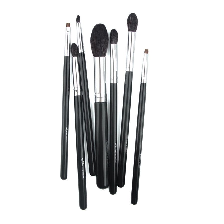 Black Make Up Brushes Set